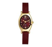 JewelryWe Reloj Analógicos Tonel Mujer: Relojes de Pulsera Cuarzo Vestir Retro Correa de PU - para Regalo