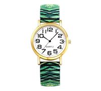 JewelryWe Reloj Bohemio Elástica Mujer: Relojes de Cuarzo Analógico Redondo Correa de Acero Inoxidable Esfera Escala de Numérica Arábigos Grande Fácil de Leer - para Ocio Negocios Regalos