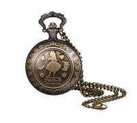 JewelryWe Reloj Bolsillo Mecánico Automático: Reloj de Bolsillo de Decorados Relieve Época para Hombre y Mujer Escala de Números Arábigos Cadena de Puentes - para Uso Diario Colecciones Regalo