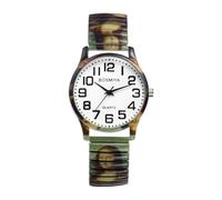 JewelryWe Reloj Correa Elástica Unisex: Relojes de Pulsera Cuarzo Analógicos Bohemio para Hombre y Mujer Esfera Numérica Grande Clara y Fácil de Leer - para Regalo
