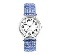 JewelryWe Reloj Correa Elástica Unisex: Relojes de Pulsera Cuarzo Analógicos Bohemio para Hombre y Mujer Esfera Numérica Grande Clara y Fácil de Leer - para Regalo
