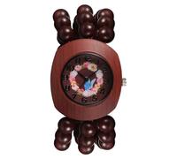 JewelryWe Reloj Cuentas Bohemia Unisex: Reloj de Pulsera Cuarzo Analógico para Hombre y Mujer Correa de Elástica de Madera - para Regalo