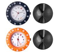 JewelryWe Reloj de enfermera analógico de cuarzo, reloj de bolsillo 30 resistente al agua, reloj de silicona con cadena, reloj de enfermería, reloj de enfermería, reloj de pulso para médico, regalo