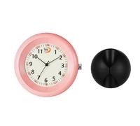 JewelryWe Reloj de enfermera con clip para estetoscopio, esfera analógica luminosa, fácil de leer, reloj de cuarzo para profesionales médicos, estudiantes, médicos, trabajo de atención médica, rosa