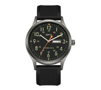 JewelryWe Reloj Deportivo Militar Hombre: Reloj de Pulsera de Cuarzo Analógico Táctico Correa de Silicona Calendario Día Escala de Números Arábigos Casual Exteriores - para Regalos
