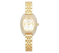 JewelryWe Reloj Diamantes de Imitación Mujer: Reloj de Pulsera Cuarzo Analógico Vestir de Tonel Correa de Aleación - para Regalo