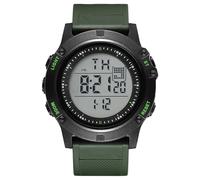 JewelryWe Reloj Digital Deportivo Militar: Relojes Táctico de Exterior Redondo para Hombre Fecha Día Despertador Cronógrafo 24 Horas EL Luminoso Correa de Caucho - Para Ocio Aire Libre Negocios Regalo