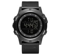 JewelryWe Reloj Digital Deportivo Militar: Relojes Táctico de Exterior Redondo para Hombre Fecha Día Despertador Cronógrafo 24 Horas EL Luminoso Correa de Caucho - Para Ocio Aire Libre Negocios Regalo
