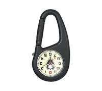 JewelryWe Reloj Hebilla Mochila Montañismo: Reloj de Bolsillo Cuarzo de Analógico para Hombre y Mujer Puntero Luminoso Escala de Números Arábigos - para Exteriores Uso Diario Regalo