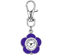 JewelryWe Reloj Hebilla Mochila Montañismo: Reloj de Bolsillo Cuarzo de Analógico para Hombre y Mujer Motivo Girasol Escala de Números Arábigos Azul - para Exteriores Uso Diario Regalo