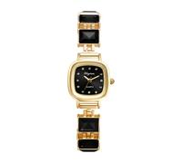 JewelryWe Reloj Imitación Cristal Mujer: Relojes de Pulsera Cuarzo Analógicos Cuadrado Pequeño Correa de Aleación - para Regalo