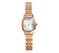 JewelryWe Reloj Pequeño Ovalado Mujer: Reloj de Pulsera de Cuarzo Analógico Clásico Vintage Correa de Acero Inoxidable Escala de Números Romanos Casual Negocios - para Regalos