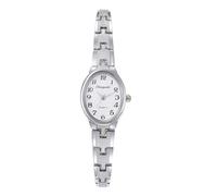 JewelryWe Reloj Pequeño Ovalado Mujer: Relojes de Pulsera Cuarzo Analógicos Correa de Aleación Fina Esfera Numérica Arábigos - para Regalo