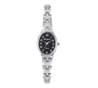 JewelryWe Reloj Pequeño Ovalado Mujer: Relojes de Pulsera Cuarzo Analógicos Correa de Aleación Fina Esfera Numérica Arábigos - para Regalo