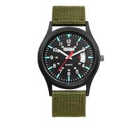 JewelryWe Reloj Táctico Militar Hombre: Reloj de Pulsera de Cuarzo Analógico Deportivos para Exteriores Correa de Nailon Calendario Escala de Numérica Arábigos Manecillas Luminosas - para Regalo