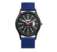 JewelryWe Reloj Táctico Militar Hombre: Reloj de Pulsera de Cuarzo Analógico Deportivos para Exteriores Correa de Nailon Calendario Escala de Numérica Arábigos Manecillas Luminosas - para Regalo