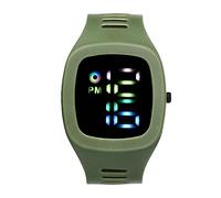 JewelryWe Relojes Digital Deportivo Niños: Reloj Electrónico Cuadrado para Hombre y Mujer Correa de Silicona Pantalla LED Números Grandes Calendario Cronómetro - para Uso Diario Regalo