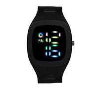 JewelryWe Relojes Digital Deportivo Niños: Reloj Electrónico Cuadrado para Hombre y Mujer Correa de Silicona Pantalla LED Números Grandes Calendario Cronómetro - para Uso Diario Regalo