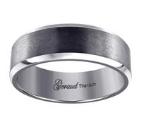 JewelryWeb Alianza de boda de titanio para hombre, borde biselado, ajuste cómodo, 8 mm, 10, alianza de boda para hombre, US 9.5 | EU 61 | DE 19.5 | JP 19 | UK S 3/4, Metal Titanio, Sin piedras