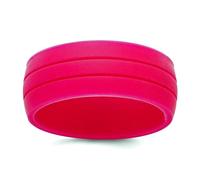JewelryWeb Anillo de silicona fucsia de 8,50 mm para mujeres y hombres, US 10 | EU 62.5 | DE 20 | JP 20 | UK T 1/2, Silicona, Sin piedras preciosas