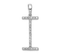 JewelryWeb Collar con colgante de letra de diamante de oro amarillo macizo de 14 quilates con letra personalizada con monograma inicial para mujer en elección de iniciales, talla única, Diamante