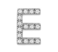 JewelryWeb Collar con colgante de oro amarillo macizo de 14 quilates con letra de diamante personalizado con monograma inicial para mujer en elección de iniciales, talla única, Diamante Piedra