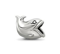 JewelryWeb Collar con colgante de plata de ley 925 pulida artesanal con reflejos oxidados SimStars para adolescentes, 8,18 x 10,91 mm de ancho