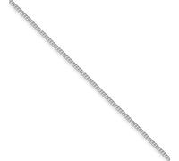JewelryWeb Collar de cadena de plata de ley 925 chapada en rodio de 1,5 mm, 71 centimeters, Metal Plata metal Rodio Plata, No es una piedra preciosa