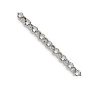 JewelryWeb Collar de cadena rolo de plata de ley 925 pulida de 2 mm para mujeres y hombres, 71 centimeters, Metal Plata Plata esterlina, No es una piedra preciosa