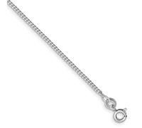 JewelryWeb Tobillera de plata de ley 925 chapada en rodio de 1,5 mm, 25 cm, tobillera para mujeres y hombres, talla única, Metal Plata metal Rodio Plata, No es una piedra preciosa