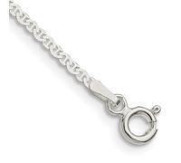JewelryWeb Tobillera de plata de ley 925 de 1,85 mm con diseño de barco náutico y ancla para mujeres y hombres, 23 centimeters, Metal Plata Plata de ley, No es una piedra preciosa