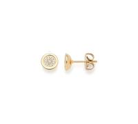 JEWELS BY LEONARDO Catherine 025421 - Pendientes de tuerca (1 par, acero inoxidable, circonio cúbico en forma de flor, regalo para mujer)