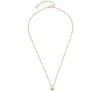 Jewels by Leonardo Ciao Clothilde 025739 - Collar de Acero Inoxidable Dorado con Colgante de Gota Maciza, 42-47 cm de Longitud, Regalo para Mujer