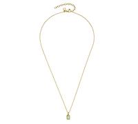 Jewels by Leonardo Ciao Sofia 021651 - Collar de Acero Inoxidable Dorado y Cristal Verde Menta, 42-47 cm de Longitud, Regalo para Mujer, 42 cm, Acero Inoxidable, No es una Piedra Preciosa