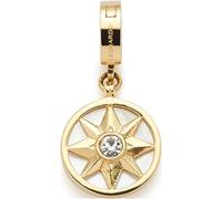 JEWELS BY LEONARDO Colgante Clip & Mix Lauren • Colgante de cadena de acero inoxidable dorado • Estrella tridimensional • Regalo de joyas para mujer • 024966, 2,6 cm, Acero inoxidable, No es una