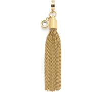 JEWELS BY LEONARDO Colgante Clip & Mix Pietra, colgante de cadena de acero inoxidable dorado, borla de varias cadenas venecianas y piedra de cristal transparente, joyas regalo para mujeres, 024405,
