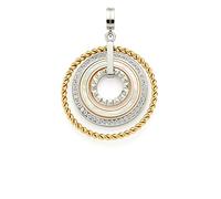 Jewels by Leonardo - Colgante geométrico con clip y mezcla, 4.6, Acero inoxidable, No es una piedra preciosa