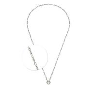 Jewels by Leonardo Collar Clip & Mix Ninon, Cadena de Ancla de Acero Inoxidable Plateado, Anillo intermedio para Colgantes, 70-71,2 cm de Longitud, Joyas Regalo para Mujeres, 025596