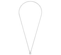 JEWELS BY LEONARDO Collar Clip & Mix Sonja • Cadena de serpiente de acero inoxidable plateado • Cadena larga clásica básica • 80-81,3 cm de longitud • Joyas regalo para mujer • 026325