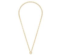 JEWELS BY LEONARDO Collar Clip & Mix Yvette • Joyas de cuello de acero inoxidable dorado • Cadena ovalada y redonda de eslabones alternantes • 60-61,3 cm de longitud • Joyería regalo para mujer