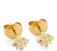 JEWELS BY LEONARDO Pendientes Ciao Campagnola, 1 par de pendientes de acero inoxidable dorado, circonitas, joyas regalo para mujer, 024464, Eine Größe, Acero inoxidable, Sin piedra preciosa