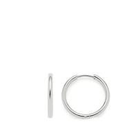 JEWELS BY LEONARDO Pendientes de aro Beauty's Alida, 1 par, pendientes de acero inoxidable plateado, anillos puristas, combinables con colgantes de belleza, regalo para mujeres, 021622