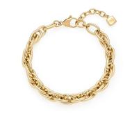 Jewels by Leonardo Pulsera Sina 025386 de Acero Inoxidable Dorado con eslabones entrelazados, 19-21,5 cm de Longitud, Regalo para Mujer