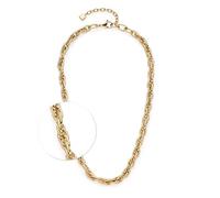 Jewels by Leonardo Sina 025378 - Collar de Acero Inoxidable Dorado de 45 a 50 cm de Largo, para Mujer