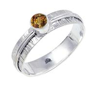 JEWELSTREZORO Anillo de plata de ley 925 con estilo hecho a mano, artículo de regalo, joyería para hombre y mujer, TSR120AA, 51 (16.2), Metal precioso Piedras preci, Andalucita criada en el
