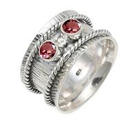 JEWELSTREZORO Anillo de plata de ley 925 con estilo hecho a mano, artículo de regalo, joyería para hombre y mujer, TSR146AA, 20, Metal precioso Piedras preci, Turmalina rosa criada en el laboratorio