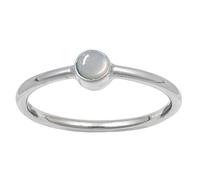 JEWELSTREZORO Anillo de plata de ley 925 con estilo hecho a mano para hombres y mujeres, todos los tamaños Jewerly TSR107AA, 18, Metal precioso Piedras preci, Piedra de luna, blanca