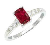 JEWELSTREZORO Anillo de plata de ley 925 con piedras preciosas de Rubelita sintética para hombres y mujeres Hecha a mano joya TSR1239AQ25_71 (22.6)