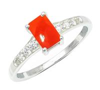 JEWELSTREZORO Anillo de plata de ley 925 maciza con gema de Cornalina cabujón hecho a mano para hombres y mujeres joya TSR1239BZ4_50 (15.9)