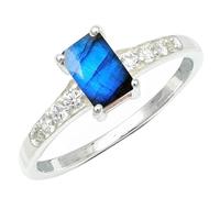 JEWELSTREZORO Anillo de plata de ley 925 maciza con gema de Labradorita hecho a mano para hombres y mujeres Hecha a mano joya TSR1239BN17_63 (20.1)